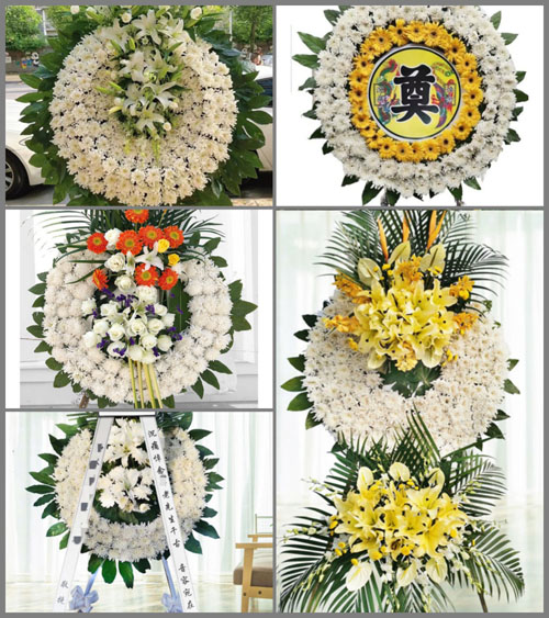 山东莱芜莱城区大王庄镇独路村花圈速递